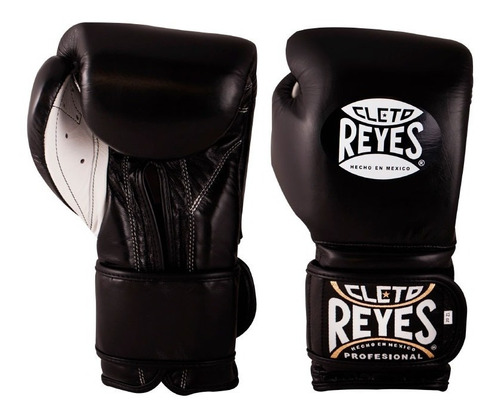 Guantes Cleto Reyes Negros Con Cierre De Contacto 14 Oz.