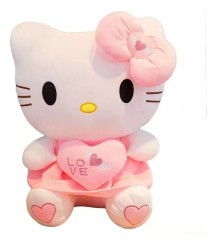 Hello Kitty Rosa Peluche 35  Cm Suave Abrazable Kawaii