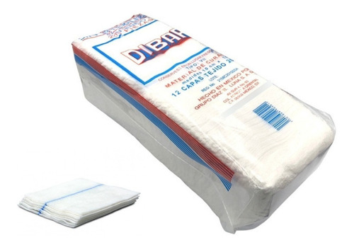 Gasa seca Dibar Simple sin esterilizar de 10cm x 10cm en pack de 200 x 1u