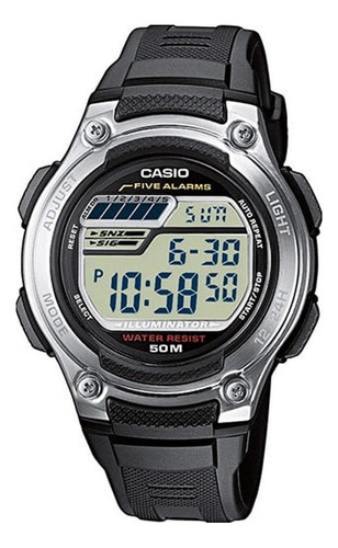 Reloj Casio Digital Varon W-212h-1av Color de la correa Negro