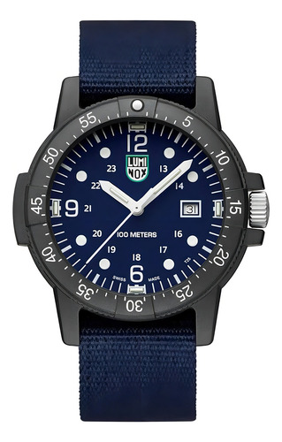 Reloj Para Hombre Luminox X2.2003.n, Reloj Militar Color de la correa Azul Color del bisel Acero inoxidable Color del fondo Azul