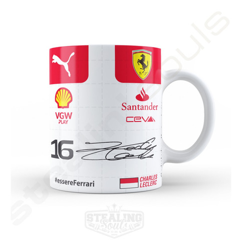 Taza Fierrera - Charles Leclerc #16 | Formula 1 / Ferrari F1