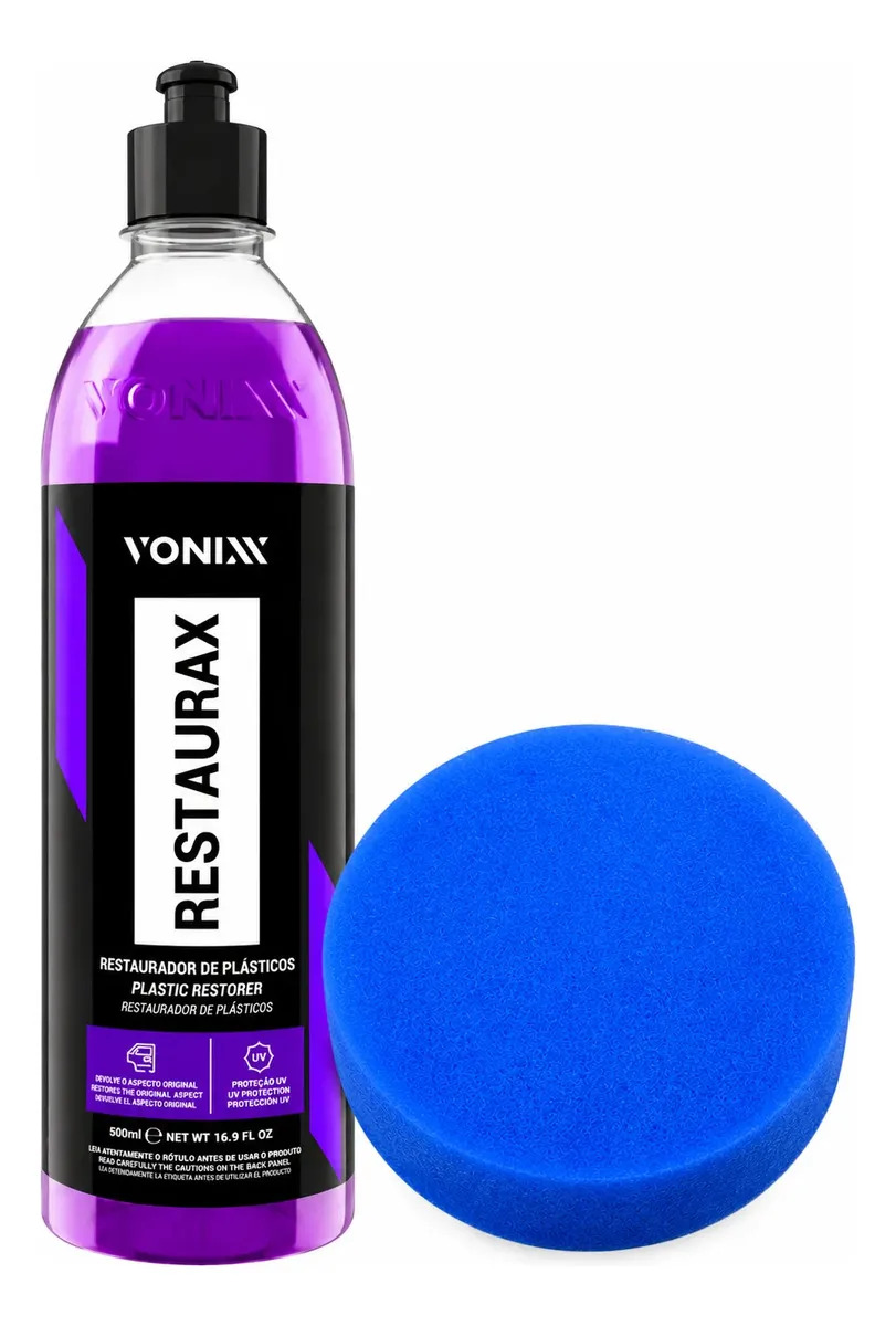 Revitalizador Plásticos Vonixx Restaurax 500ml Aplicador