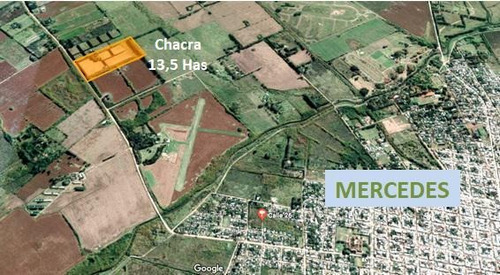 Chacra A 3 Km De Mercedes - 13,5 Has - Vivienda Y Producción