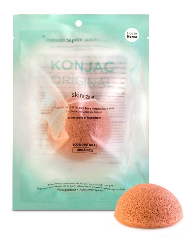 Konjac Esponja Facial Arcilla Rosa Frances Suaviza La Piel 