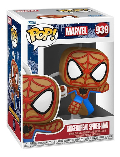 Funko Pop! Marvel Holiday Spiderman Galleta De Jengibre