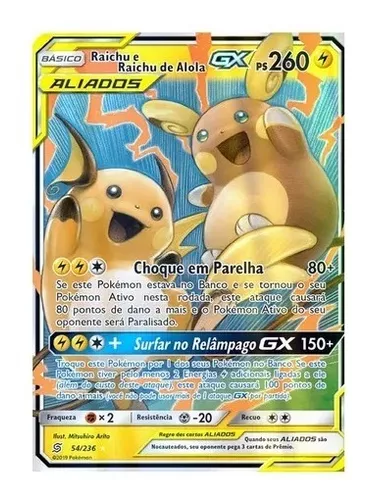 Clube Pokémon - Raichu é um pokémon rato elétrico, propriamente