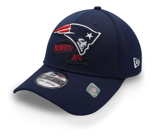 Gorra New Era 39 Thirty Nfl Sideline Coach Patriots Azul Mar