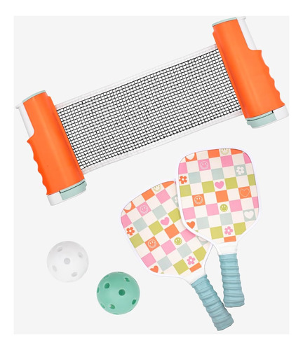 Juego Completo De Pickleball De Mesa - Incluye Red, Bolas Y
