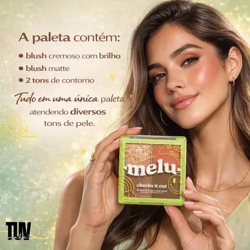 Paleta Multifuncional De Blush E Contorno Cheeks It Out Melu 1