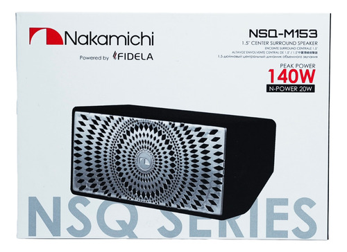 Caixa Central Alto Falante Nakamichi 1.5 Pol 140w Nsq-m153