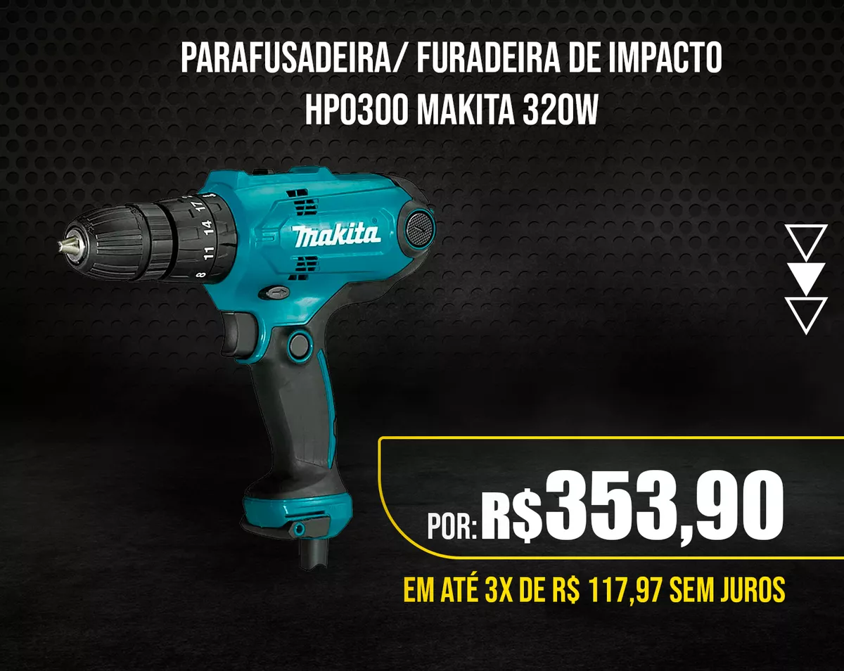 Parafusadeira/ Furadeira De Impacto Hp0300 Ma