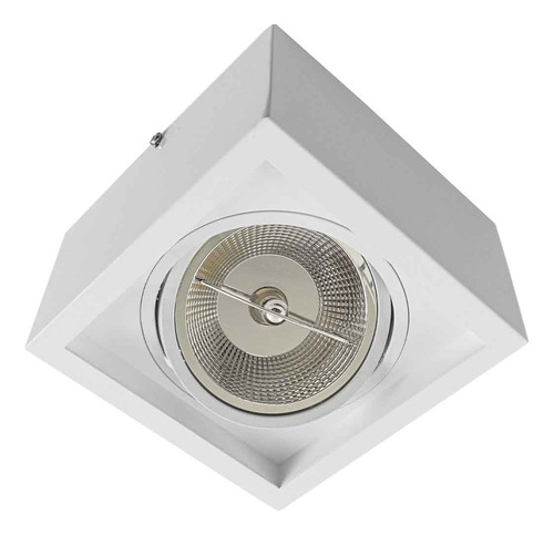 Plafon Spot Sobrepor Box Alumínio P/ar111 Starlumen St2939 Estrutura Branco 110v/220v