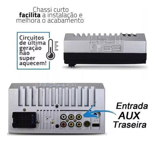 Mp5 7 Pole Central Multimidia Moldura Fox 2017 2018 + Camera