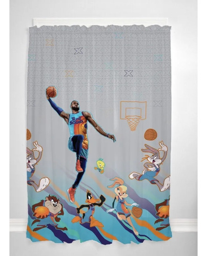 Cortinas Decorativas Space Jam A New Legacy Lebron James Bug