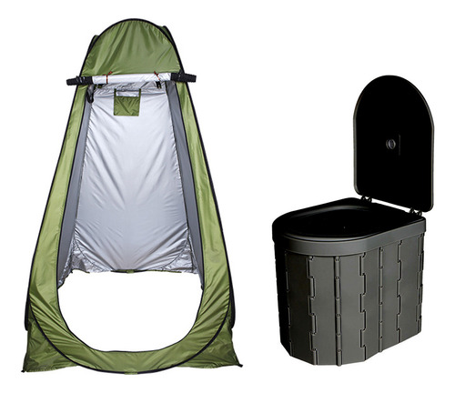 Inodoro Portátil Para Acampar, Práctico Y Plegable Para Mont