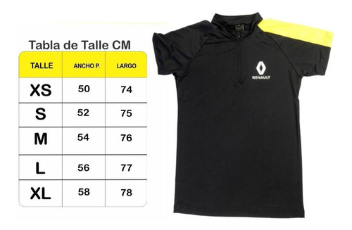 Chomba Rs Manga Amarilla T:m Boutique Renault