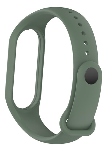 Malla Siliconada Para Xiaomi Mi Band 5 / 6 / 7 Smartwatch Verde Militar