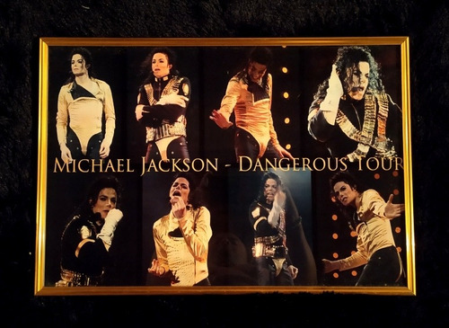 Cuadro Enmarcado De Michael Jackson / Dangerous Tour