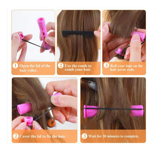 Curl Cold Wave Varillas Para Permanente Cabello Rizado Sin