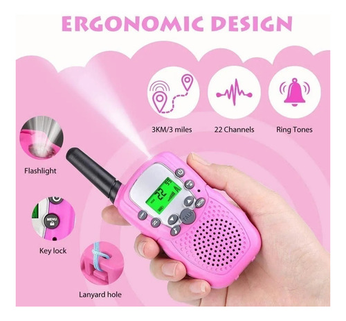 A Set De Regalo 2 Walkie Talkie Infantil Con Pulsera