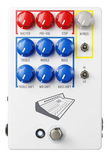 Pedal Jhs Colour Box V2 Preamp Fuzz Eq Distortion Di Box