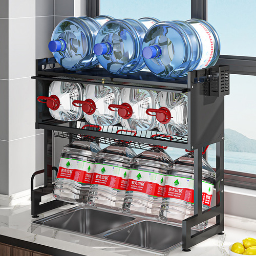 Escurridor De Trastes Todo En Uno Tres Niveles Cocina Grande Gran Capacidad 105*80*30cm Heaimo