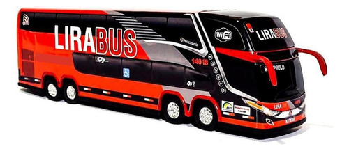 Brinquedo Miniatura De Ônibus Viação Lira Bus 1800 Dd G7