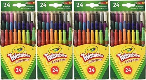 Crayola Mini Crayones Giratorios 24 En Una Caja (paquete De 