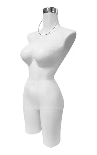 5 Maniquí Exhibidor Torso Hombre Plastico Blanco 5 Pzas