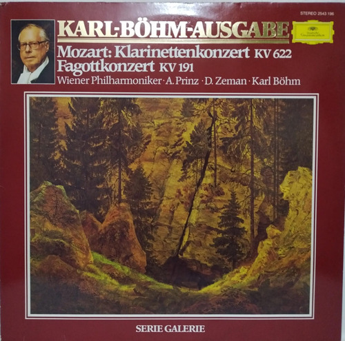Mozart - Klarinettenkonzert Kv 622  Fagottkonzert Kv 191 Lp