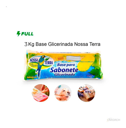 Imagem 9 de 9 de 3 Base Glicerina Transparente Para Sabonete Nossa Terra Rp