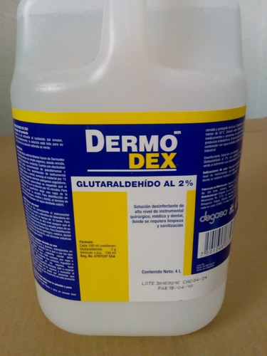 0324090 Galón De Dermodex Glutaraldehido Al 2 %