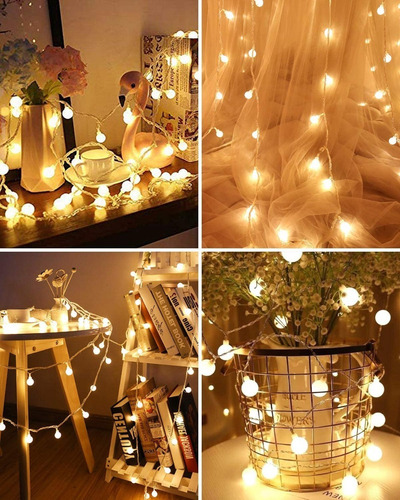 Serie Led Luces Globo 7.5m 50led Usb Navidad Decorativas Luz