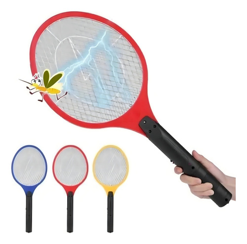 Paleta Raqueta Mata Mosquitos Moscas Recargable Usb + Cable Color Amarillo