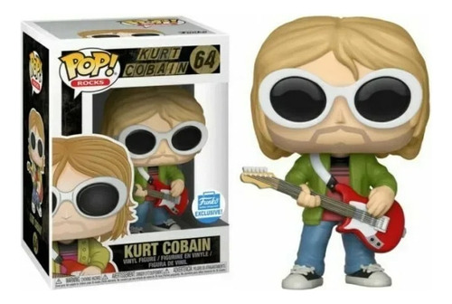 Modelo De Figuras De Vinilo #64 De Kurt Cobain Con Gafas De
