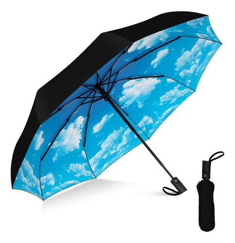 Paraguas De Viaje Compacto Rain-mate - Miniparaguas Plegabl.