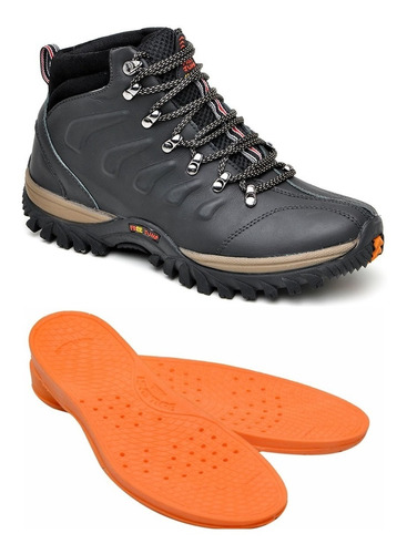 bota coturno adventure masculino couro legítimo 3206