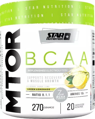 Star Nutrition Aminoácidos Polvo Mtor Bcaa 270 G + Glutamina