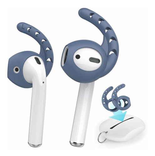 Ahastyle 3 Par Gancho Para Auricular AirPods Silicona Apple