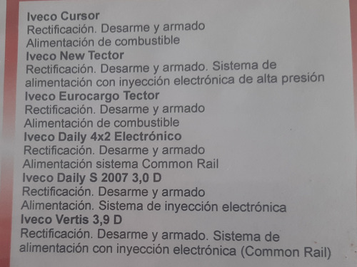 Manual Servicio Motores Livianos - Pesados Linea Nueva Iveco