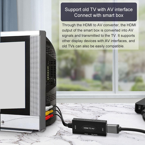 L Convertidor Rca Compatible Con Hdmi / A Rca, 3rca A Av.