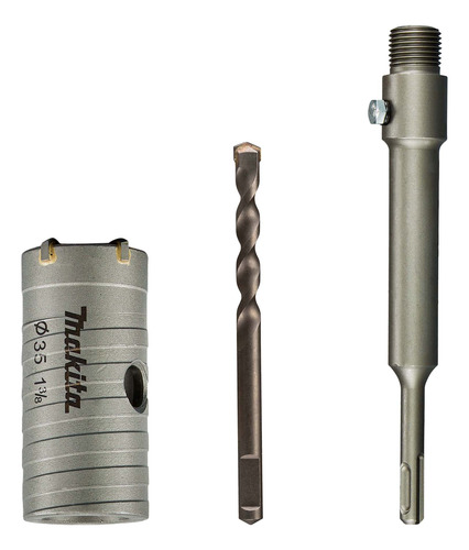 Kit Broca Corona 35mm + Portabrocas 200mm/sds-plus - Makita