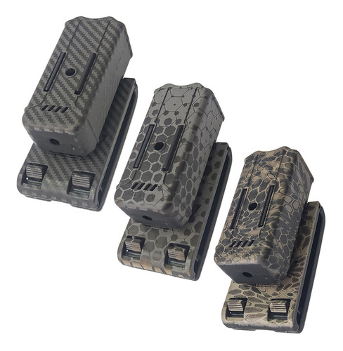 Imagen 2 de 10 de Porta Cargador Táctico Polimero Boer Molle Universal Clip Tx