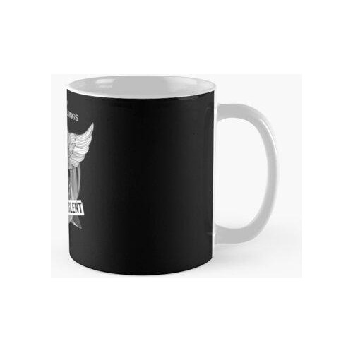 Taza Cuando El Búho Canta, La Noche Es Silenciosa En Blanco 