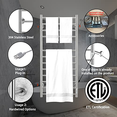 Toallero Eléctrico De Pared 12 Barras, Calentador De T...