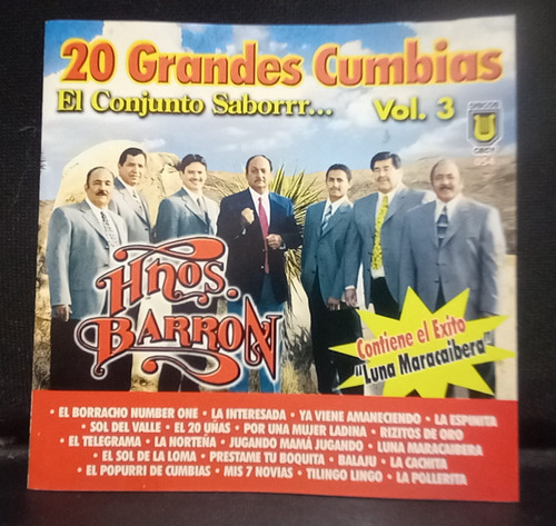 Los Hermanos Barron - 20 Grandes Cumbias Vol.3 (cd Original)