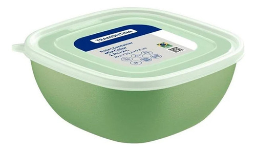 Pote para alimentos hermético Tramontina Pote mixcolor 2 litros em polipropileno - verde 2L verde