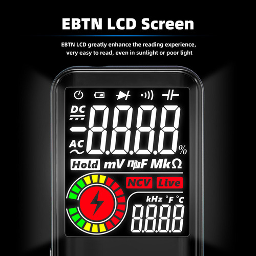 Multímetro Digital Lcd Inteligente Bside S11 De 9999 Cuentas