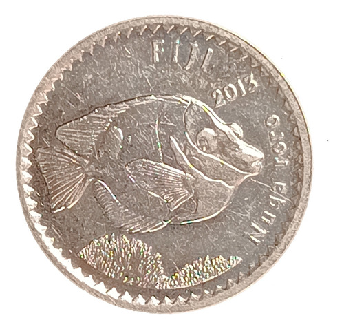 Fiji 5 Cents 2013 Excelente Km 332 Pez Conejo